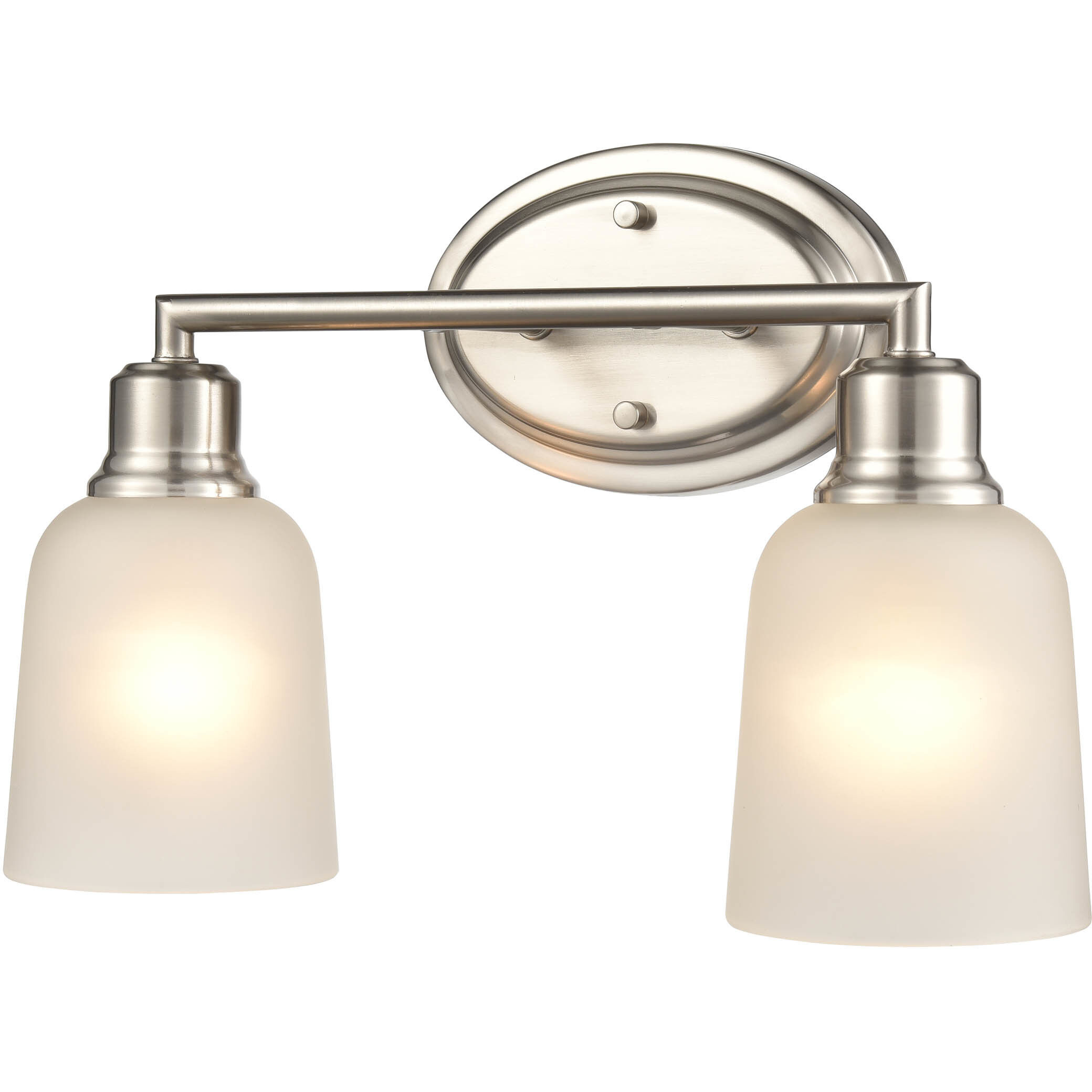 Amberle 2 Light 15.25 inch Brushed Nickel Bathroom Vanity Light Wall Light